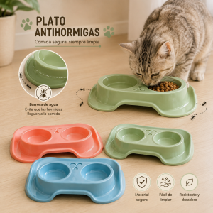 Plato Doble Antihormigas