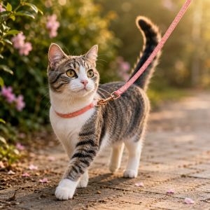 Collar más Correa para Gato