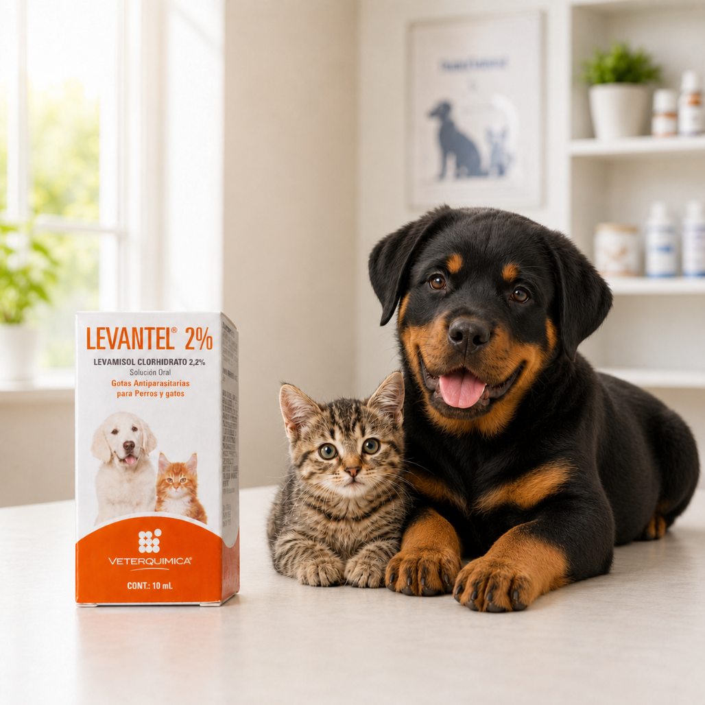Antiparasitario para Cachorros y Gatitos (Levantel® 2%)