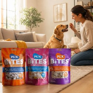 Snack para Gatos y Perros Bites Pink 60 grs