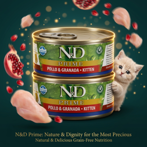 Alimento Gatito Kitten Pollo/Granada 80 Gr. N&D Prime