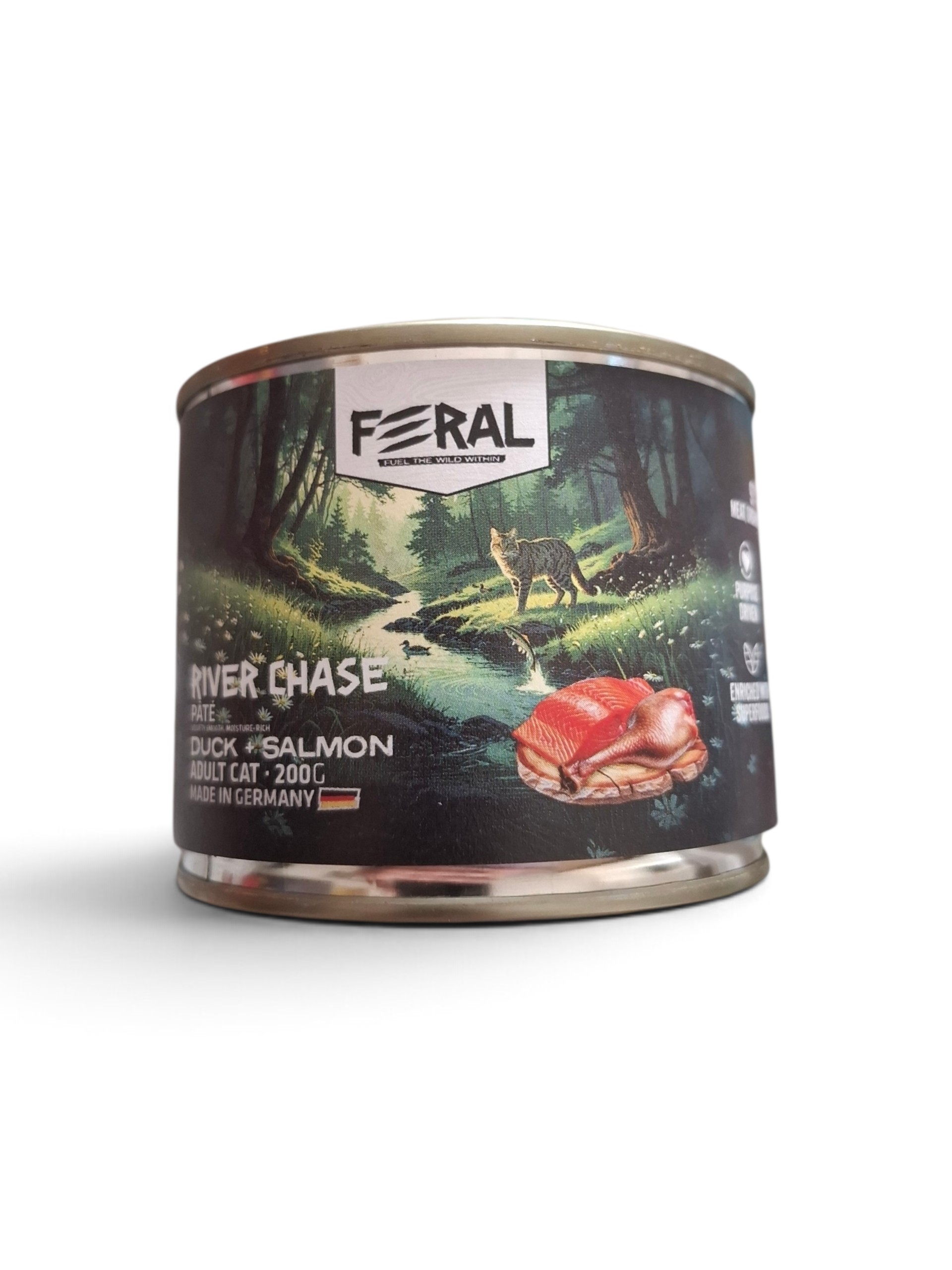 Alimento Gato Adulto 200 gr. Pato-Salmón Feral