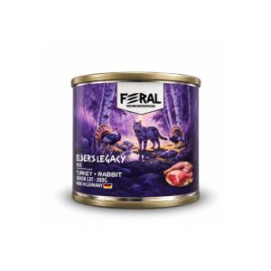 Alimento Húmedo Gato Senior 200 gr. Pavo y Conejo Feral