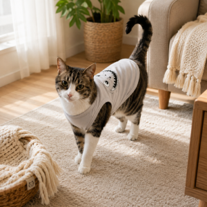 Camiseta Gris con estampado Carita