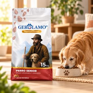 Gerolamo Perro Senior Razas Medianas y Grandes 15 Kg.